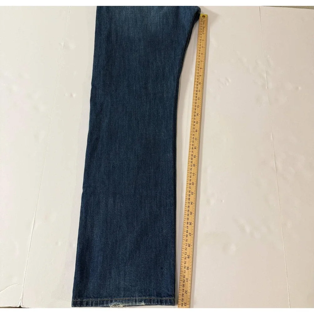 Levis 501 Original Mens Straight Leg Button Fly Jeans Medium Wash Blue 36x34
